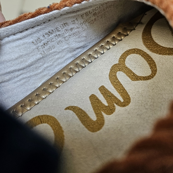 Girls Sam Edelman Felicity Corduroy Mary Jane Flats Bow 13 - Picture 2 of 5